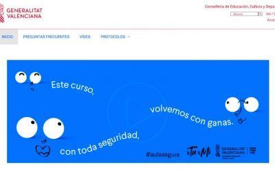 Web Aula Segura de la Conselleria de Educación