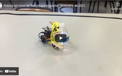 2º Bach, construcción de robots en clase de Tecnología Industrial