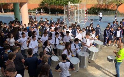 Batucada alumnas y alumnos de 4º de ESO, abril 2022