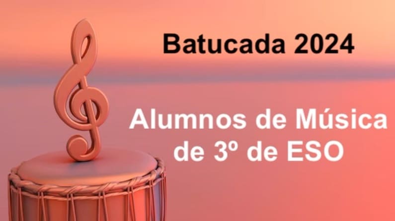 Batucada, alumnos y alumnas de 3º ESO, marzo 2024