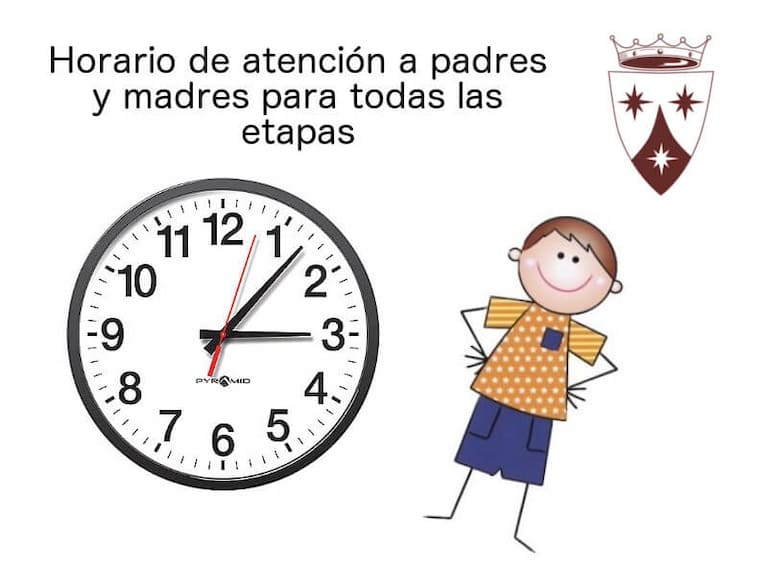 Horario de atención a madres y padres, curso 2025/26