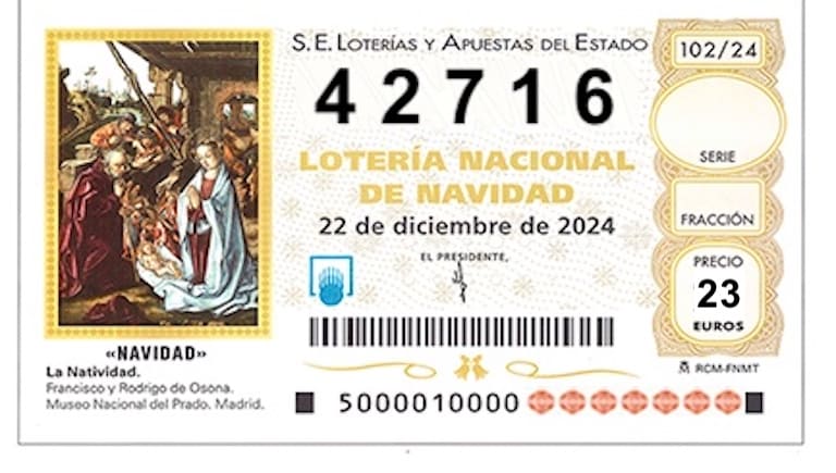 Lotería del Colegio, Navidad 2024