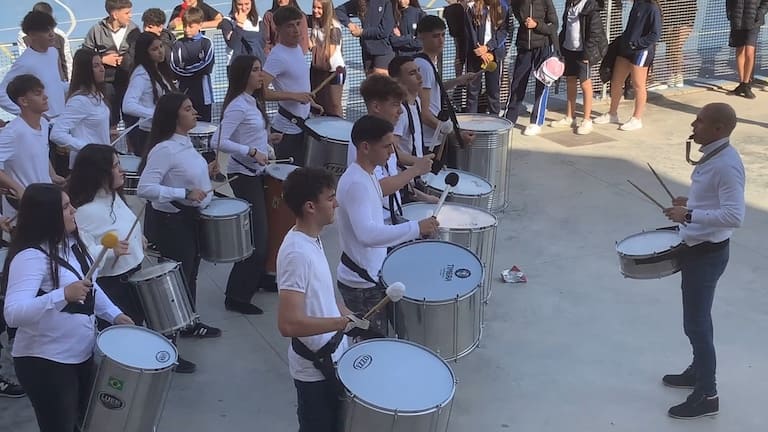 Batucada, alumnos y alumnas de 4º ESO, marzo 2025