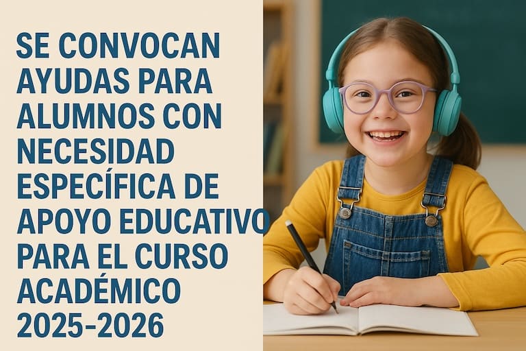 Solicitud de Becas para alumnado con necesidad de apoyo educativo, curso 2025/26