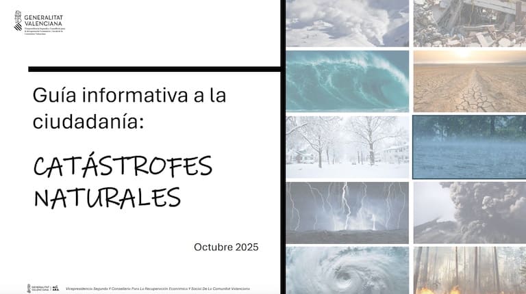 Guía informativa a la ciudadanía: catástrofes naturales