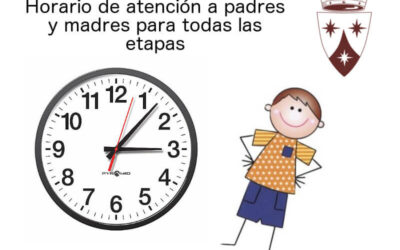 Horario de atención a madres y padres, curso 2022/23