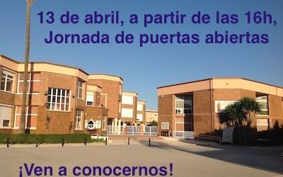 Próximo 13 de abril: Jornada de puertas abiertas