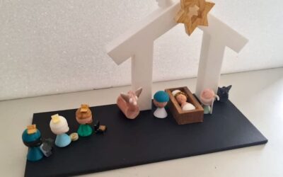 Alumnado de 4º D, belén impreso en 3D