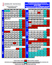 Calendario escolar 2014-15