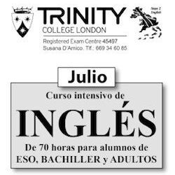 Curso de inglés para adultos, julio 2014