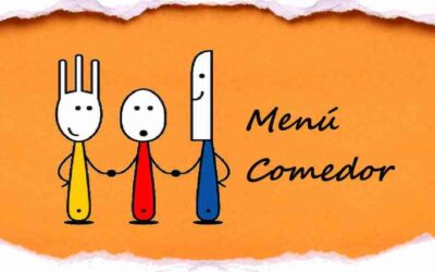 Recordatorio menú de comedor en abril de 2022