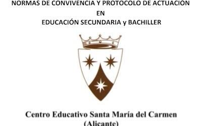 ESO y Bach: Normas de convivencia y protocolo de actuación