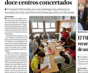 Recorte de prensa, han aceptado nuestra petición