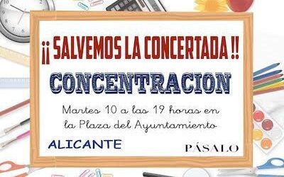 II concentración para mostrar nuestra contrariedad